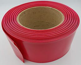 Tubo termoretractil de PVC color rojo